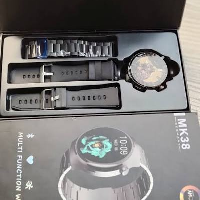 New MK38 Premium Round AMOLED HD display Germany Multi Function Smart Watch For Men (Moha-5182) - Image 2