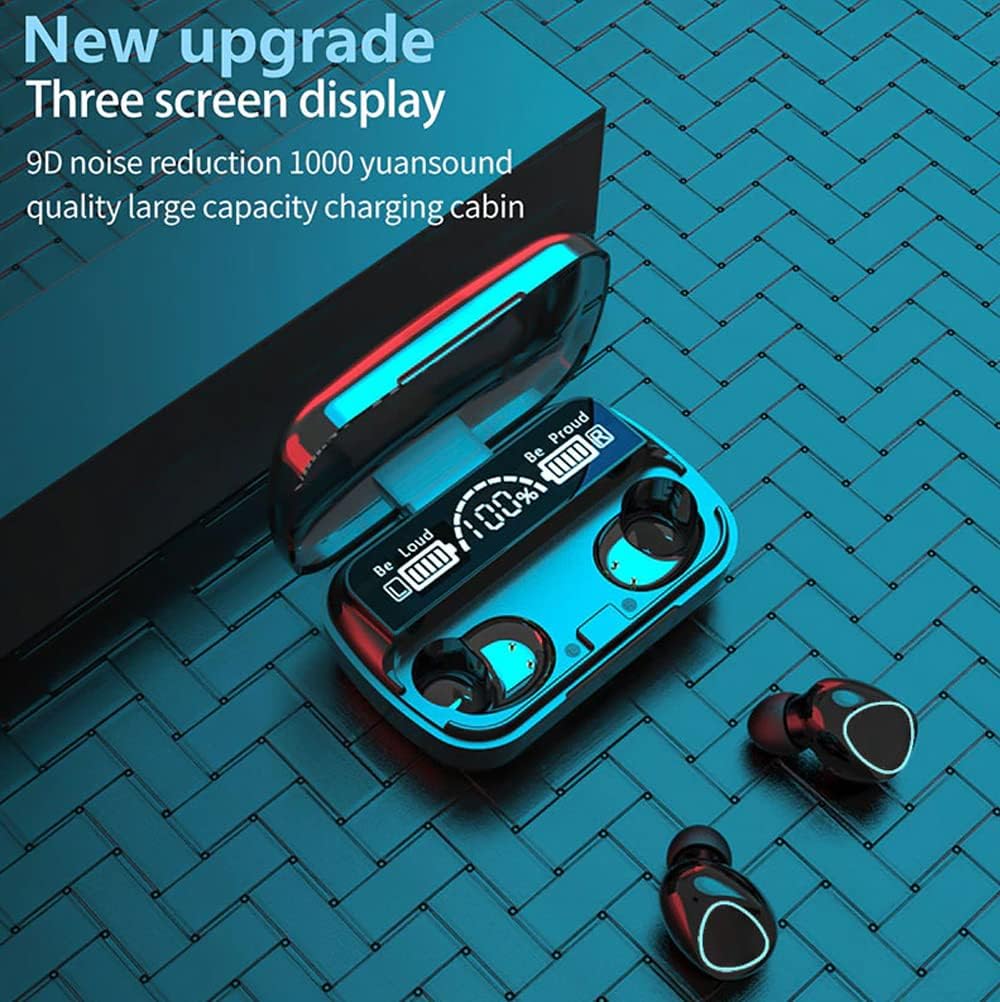 M10 True Wireless Earbuds – Bluetooth 5.1 TWS with 2000mAh Power Bank Charging Case, LED Battery Display, IPX7 Waterproof & Hi-Fi 9D Bass - Image 5