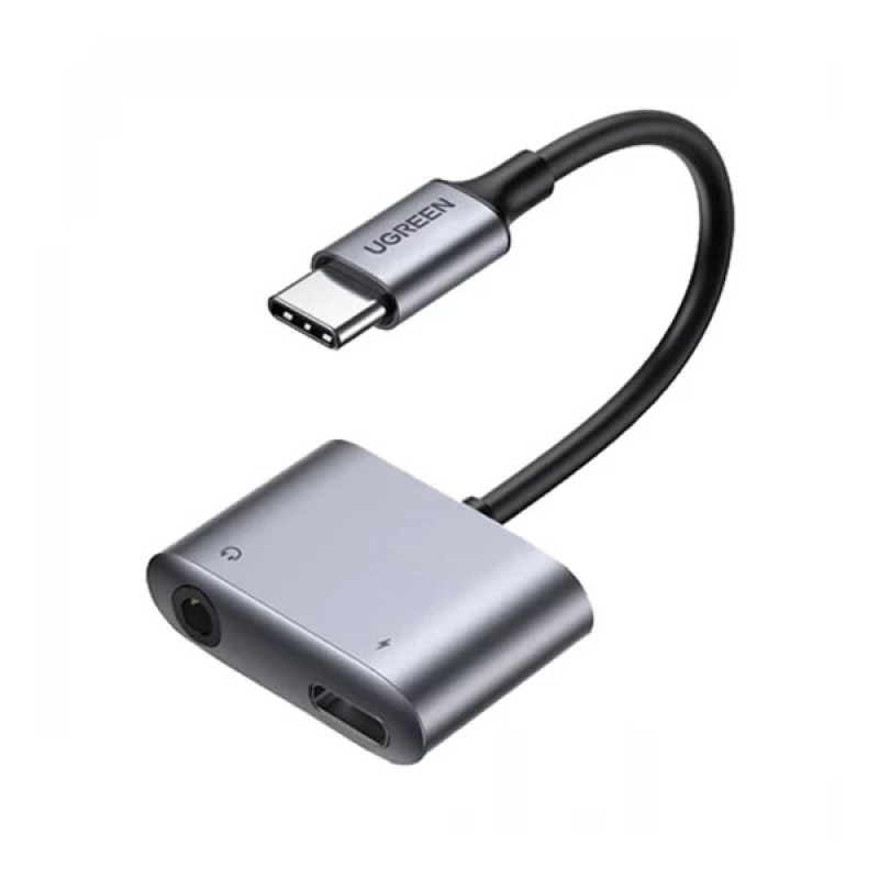 UGREEN CM231 (60164) 2-in-1 USB-C to 3.5mm Audio & Charging Adapter – PD 3.0 & QC 3.0 Fast Charging, Hi-Fi Sound Quality, Aluminum Alloy Portable Converter for Type-C Smartphones & Tablets - Image 2