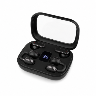Q10 HiFi Stereo Sports Wireless Earbuds (2 Pairs) – 4-in-1 Combo Set with In-Ear & Open-Ear Clip Design, Bluetooth 5.4, LED Digital Display & IPX4 Waterproof - Image 3