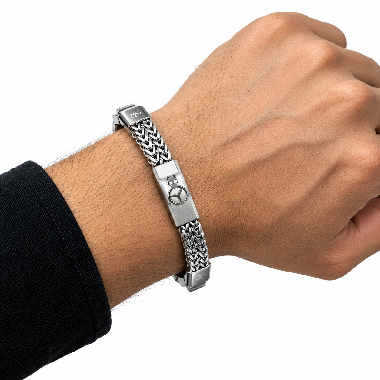 Men's Luxury 3-in-1 Combo Set - Watch, Chain & Bracelet - Image 3
