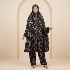 Elegant Palazzo long Khimar Set