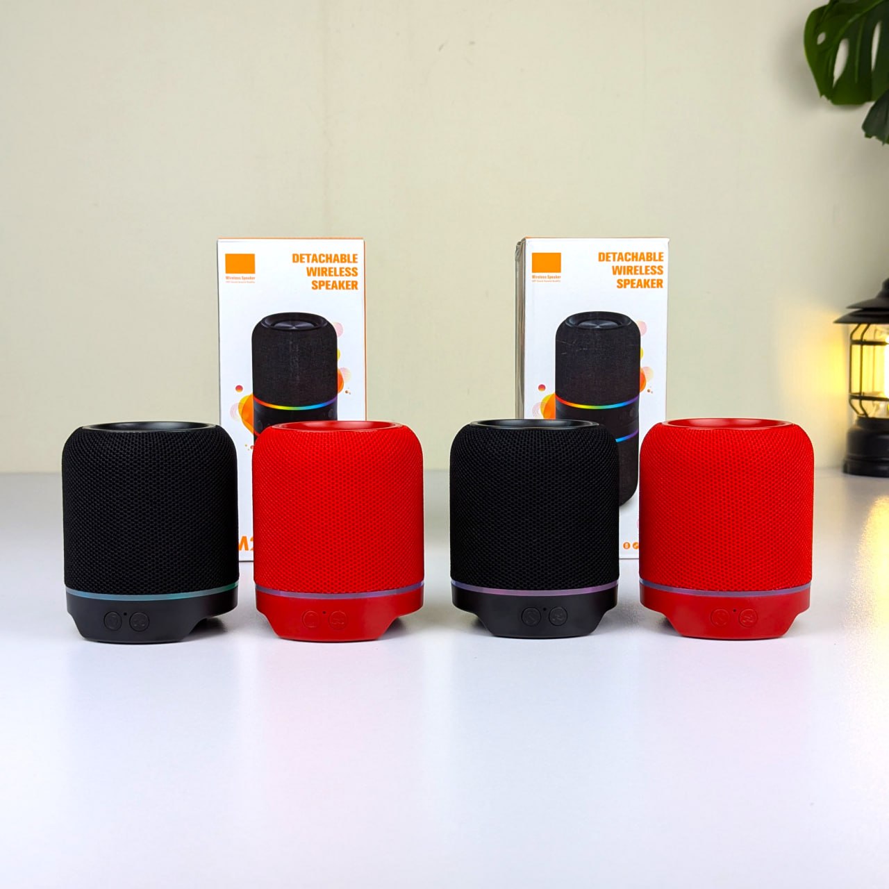 NEW M25 Outdoor Wireless DJ Two-in-One Split Bluetooth Speaker – 10W Portable Audio Player with Sync LED Lights, TWS, AUX & TF Card Support - Image 7