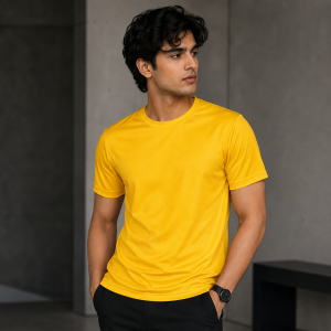 Premium Yellow Jersey T-Shirt â Lightweight & Breathable