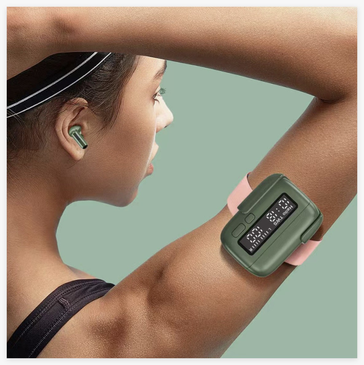 Multifunction TWS Wireless Earphones with Digital LED Clock Display – Portable Belt Clip Design, In-Ear Ergonomic Fit, Powerful Bass & Clear Voice Calling Stereo Earbuds - Image 3
