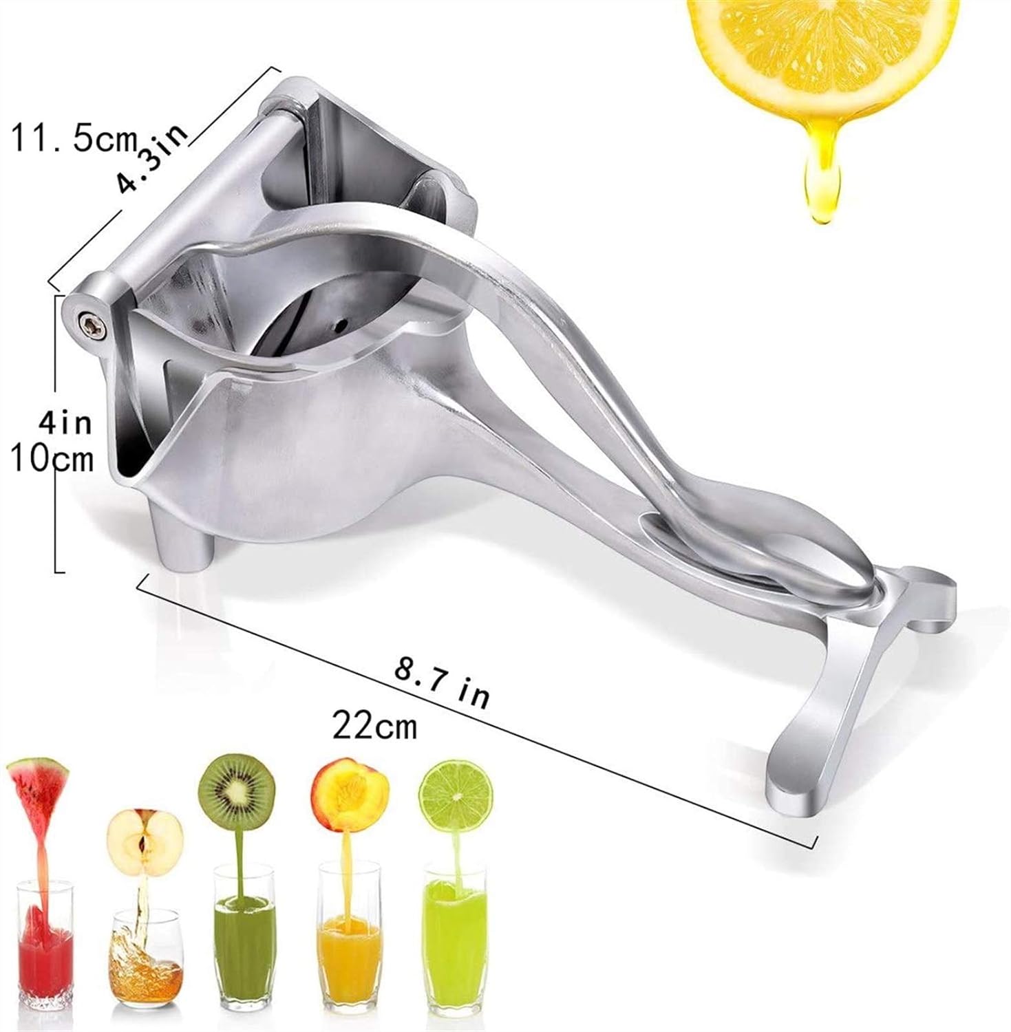 Aluminium Steel Heavy Duty Handhold Press Fruit Juicer, Fruit Manual & Instant juicer - Image 2