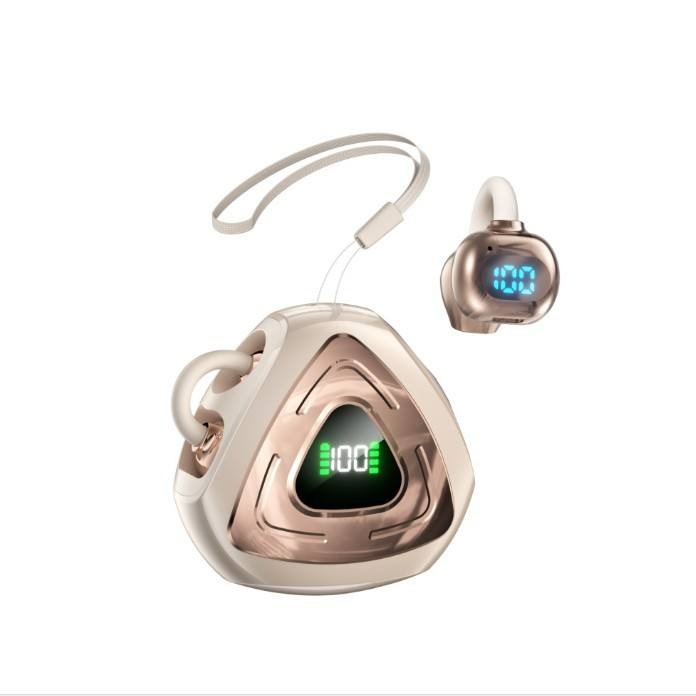 J82 Open-Ear Clip-On True Wireless Earbuds – Bluetooth 5.4 TWS Gaming Headphones with Digital LED Display, Low Latency & IPX4 Waterproof - Image 2