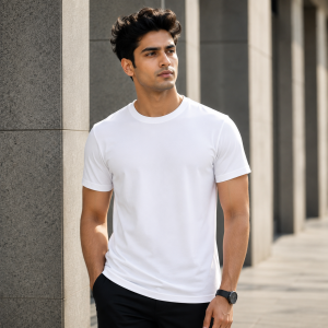 Premium White Jersey T-Shirt â Lightweight & Breathable