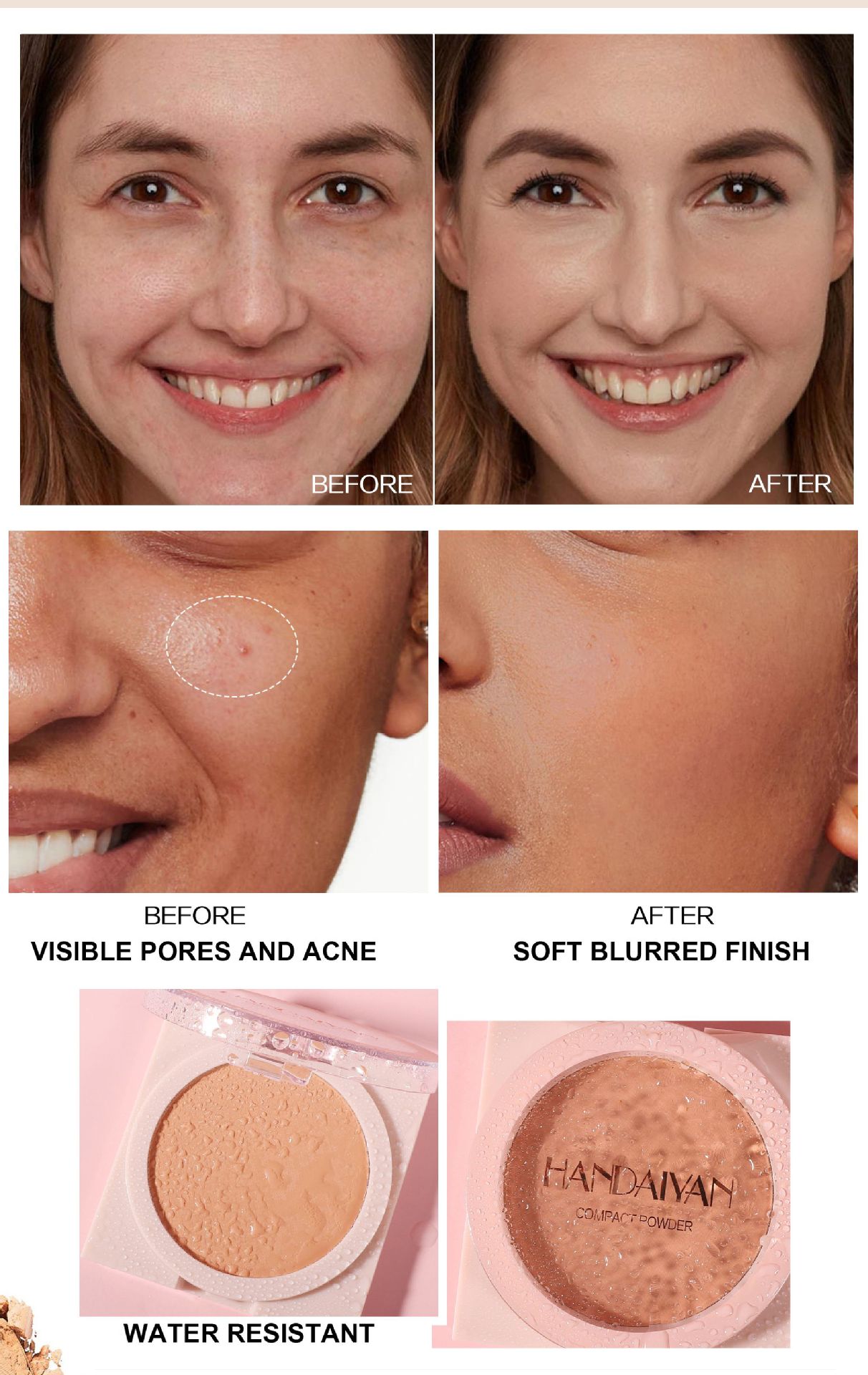 Handaiyan Soft Bright Powder Cake (shade #5) - Image 3