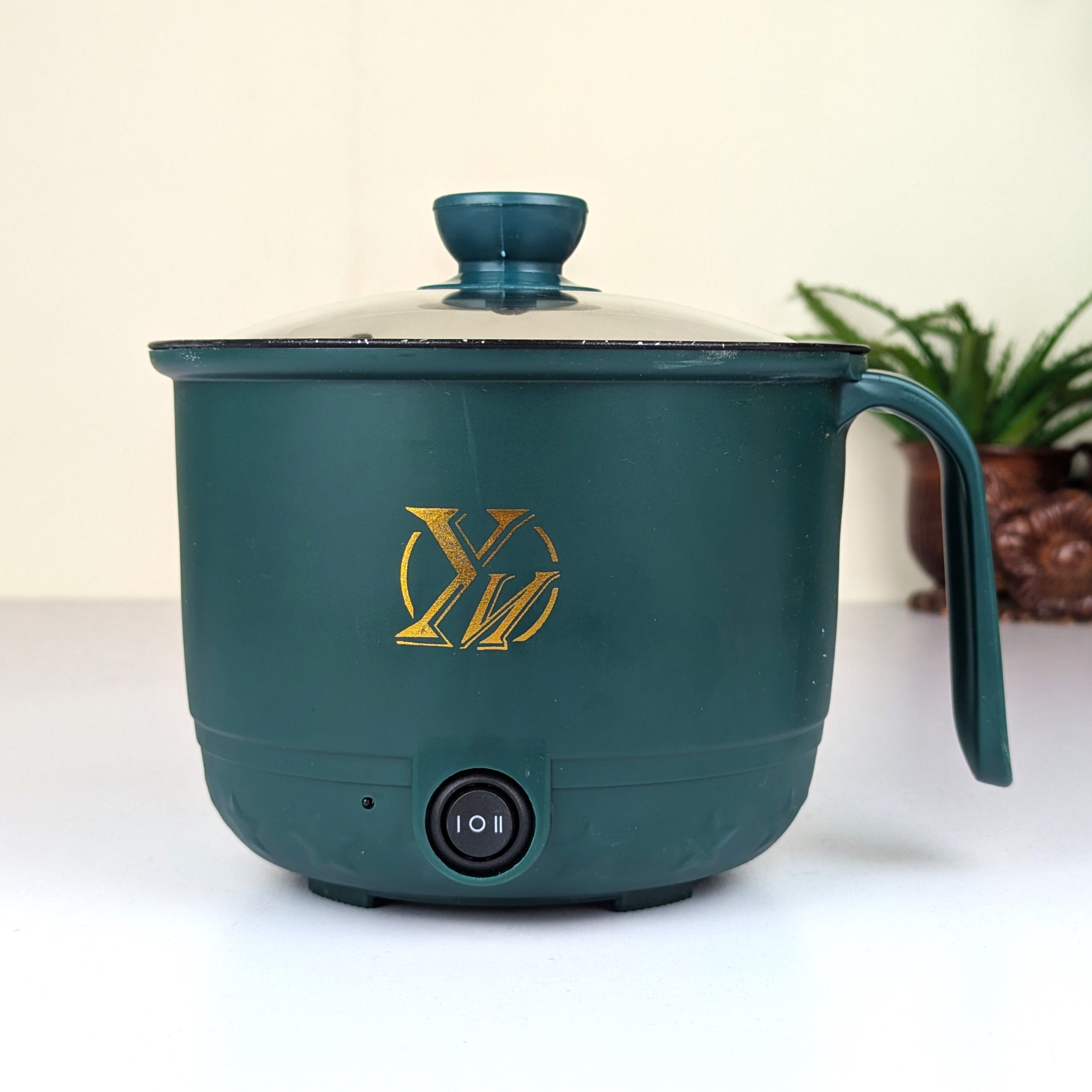 Electric Panci Mini Non-Stick Cooking Pot – 600W Multi-Functional Electric Cooker with Glass Lid & Steamer for Hostel, Bachelor & Small Kitchens - Image 3