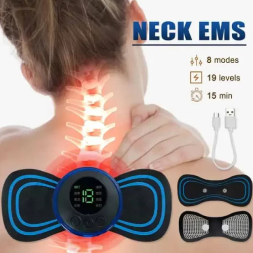 Smart Mini Neck Massager Portable Electronic Stick Double - Image 4