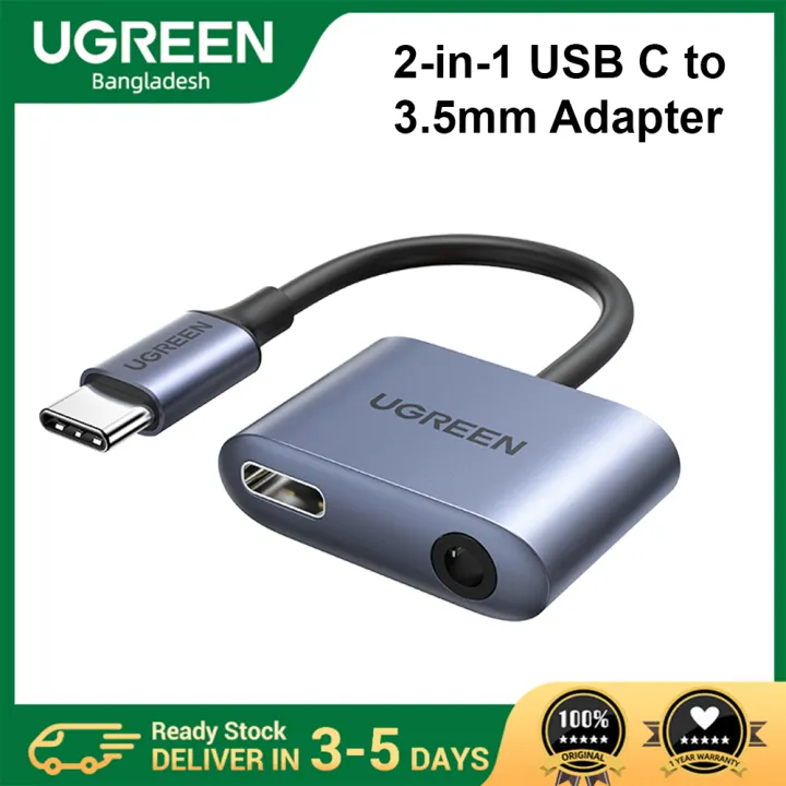 UGREEN CM231 (60164) 2-in-1 USB-C to 3.5mm Audio & Charging Adapter – PD 3.0 & QC 3.0 Fast Charging, Hi-Fi Sound Quality, Aluminum Alloy Portable Converter for Type-C Smartphones & Tablets - Image 6