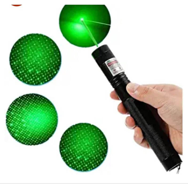 Rechargeable High-Power Green Laser Pointer Light – Long Range Beam with Multi-Pattern Star Cap, Durable Metal Body for Stargazing, Camping & Signaling - Image 5