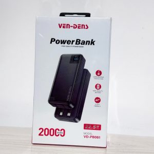 Ven-Dens VD-PB061 20000mAh 22.5W Power Bank Fast Charging High Quality Powerbank
