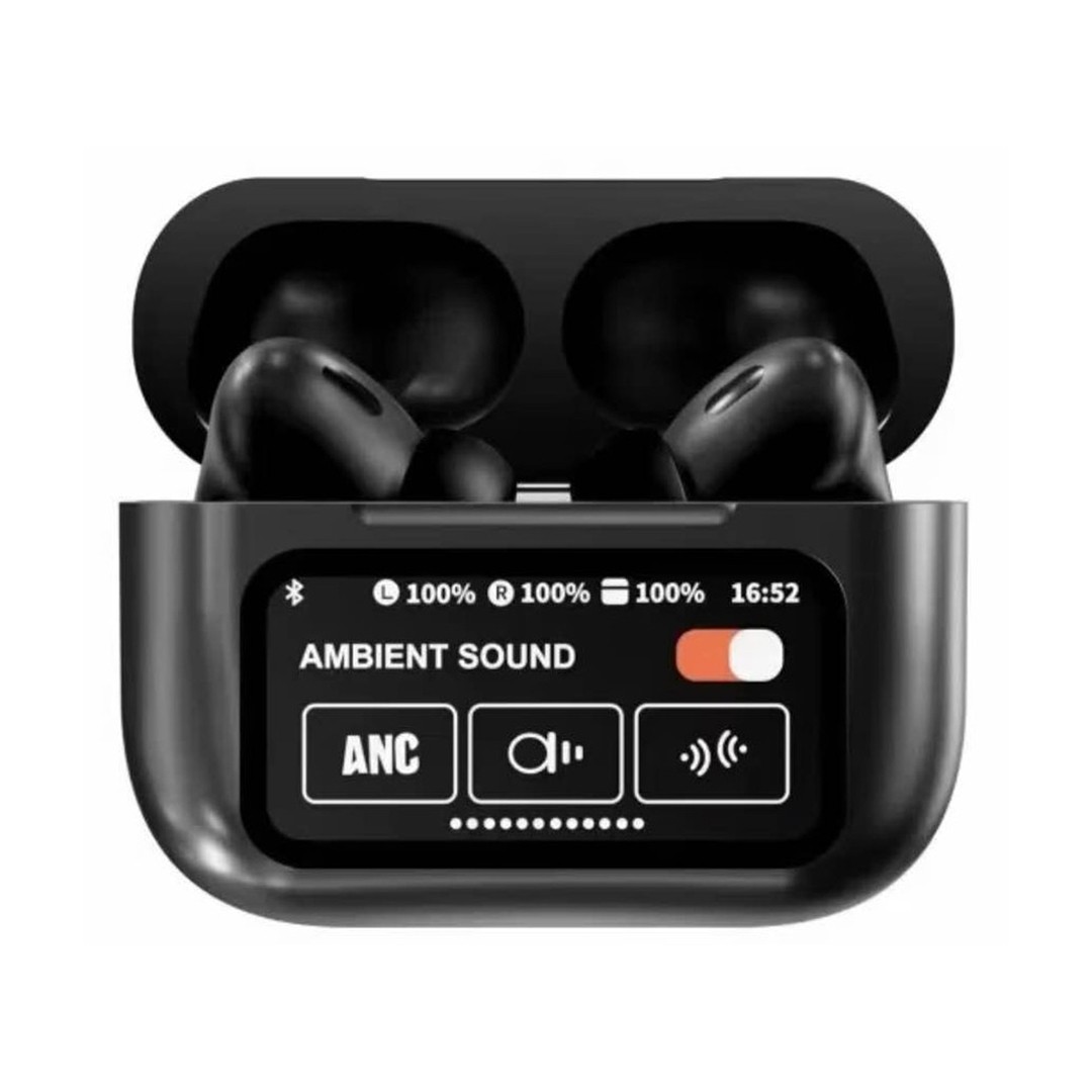 A9 Pro ANC True Wireless Earbuds – Smart Touch Screen Charging Case, Active Noise Cancellation, 13mm Drivers, GPS Location & 35H Battery - Image 4