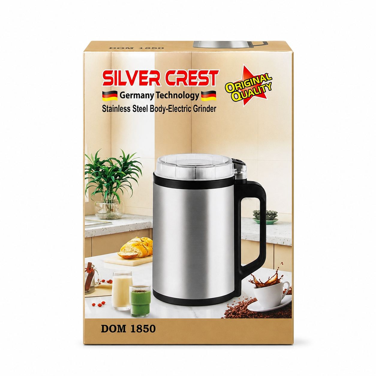 Silver Crest RAK-001 Electric Grinder – 1200W-1500W Heavy-Duty Stainless Steel Multi-Purpose Spice, Coffee Bean & Dry Grain Grinder - Image 3