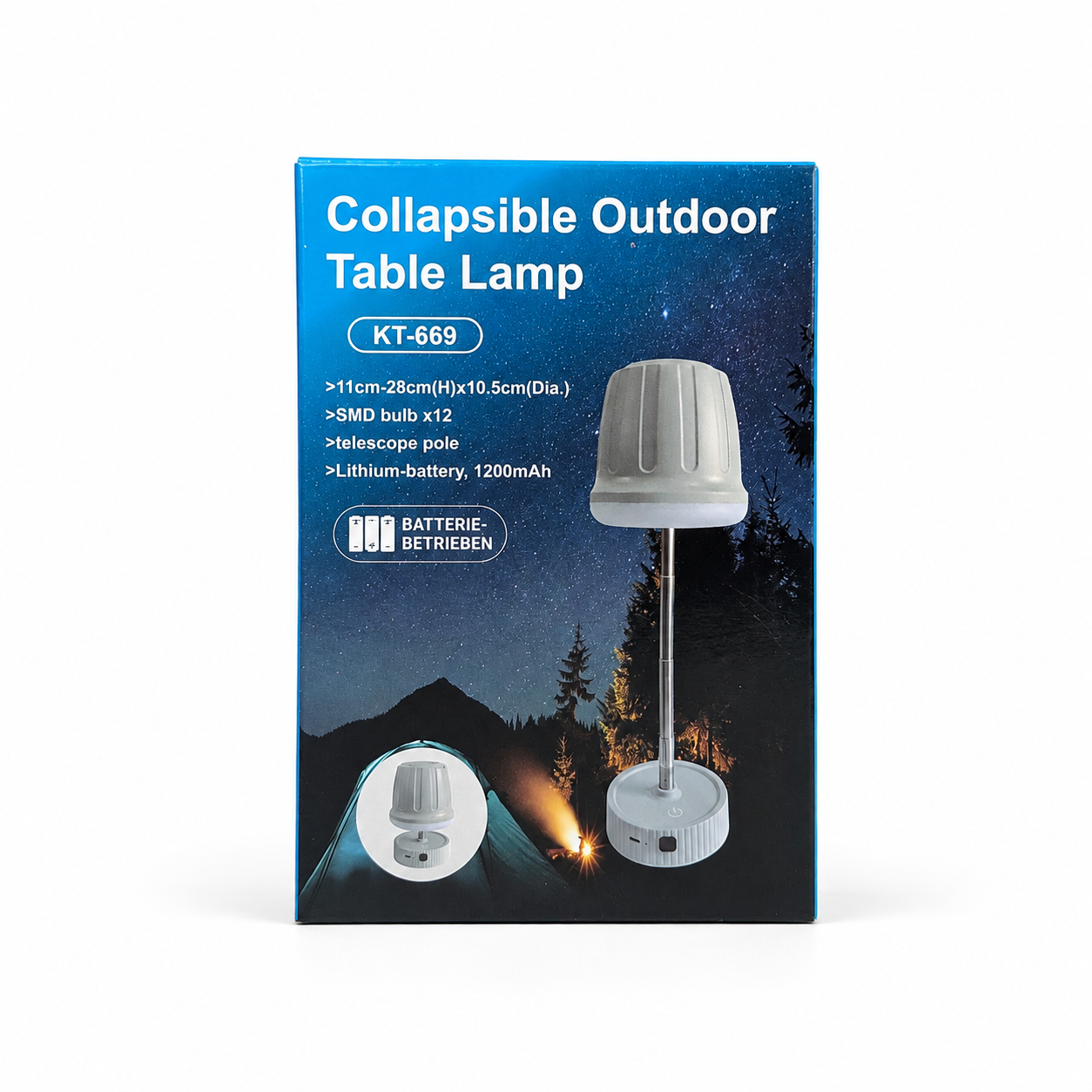 Collapsible Outdoor Table Lamp - Image 2