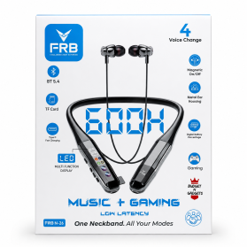FRB N-26 Wireless Bluetooth 5.4 Neckband Earphone - 600 Hours Standby - Image 4