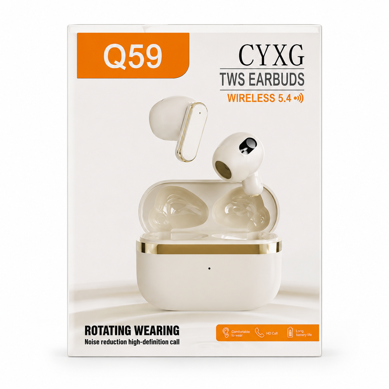 Q59 CYXG True Wireless Earbuds – Bluetooth 5.49 TWS with Hi-Fi Stereo Sound, Noise Reduction Calling, Touch Control & Portable Charging Case - Image 5