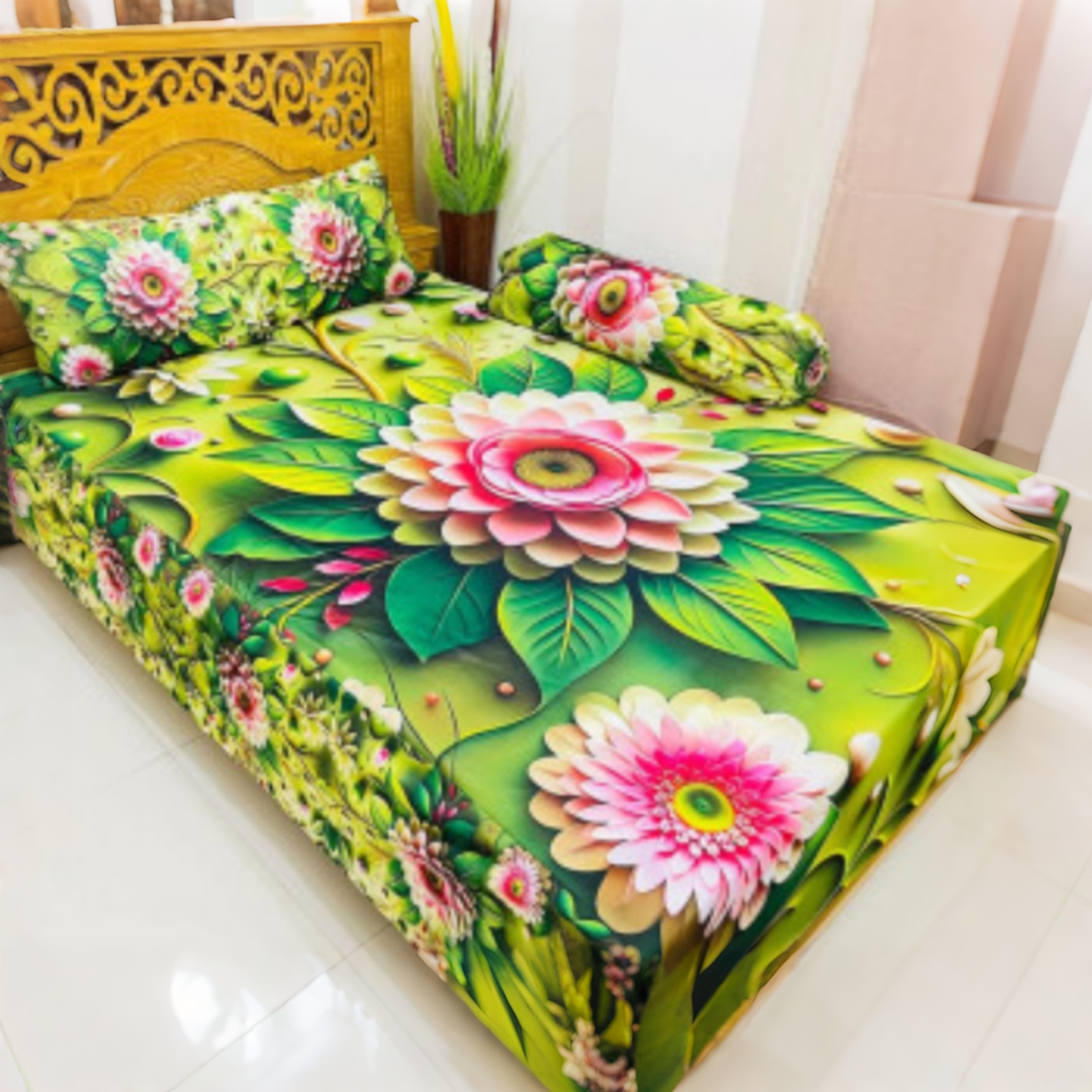 China Premium 3D Design Bed Sheet - Image 2