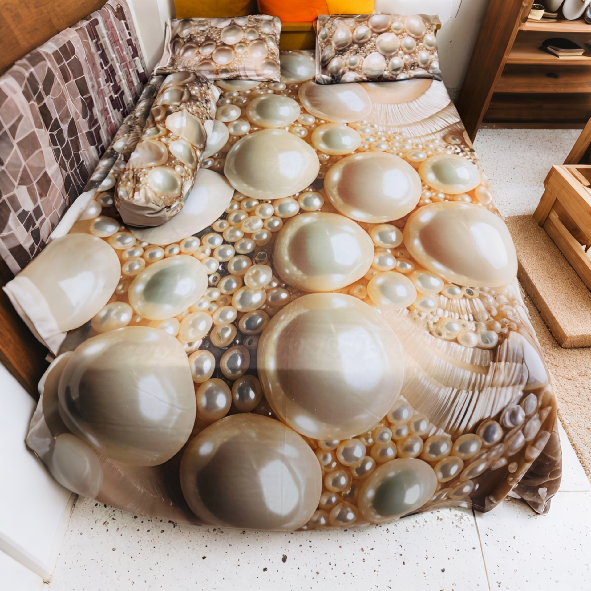 China Premium 3D Design Bed Sheet - Image 3