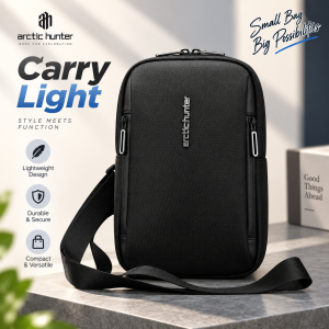 Arctic Hunter Anti-Theft Fashion Crossbody Bag – Lightweight Water-Resistant Small Side Bag with Hidden Zippers, Multiple Compartments & Adjustable Strap for Travel, Work & Daily Use