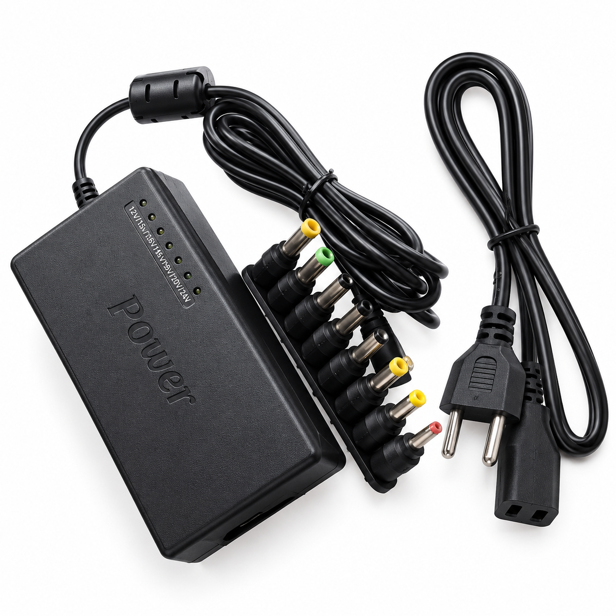 Universal Laptop Charger Multi-Port AC Adapter – 100V-240V Multi-Connector Power Supply with Durable & Long-Lasting Design for All Laptops - Image 2