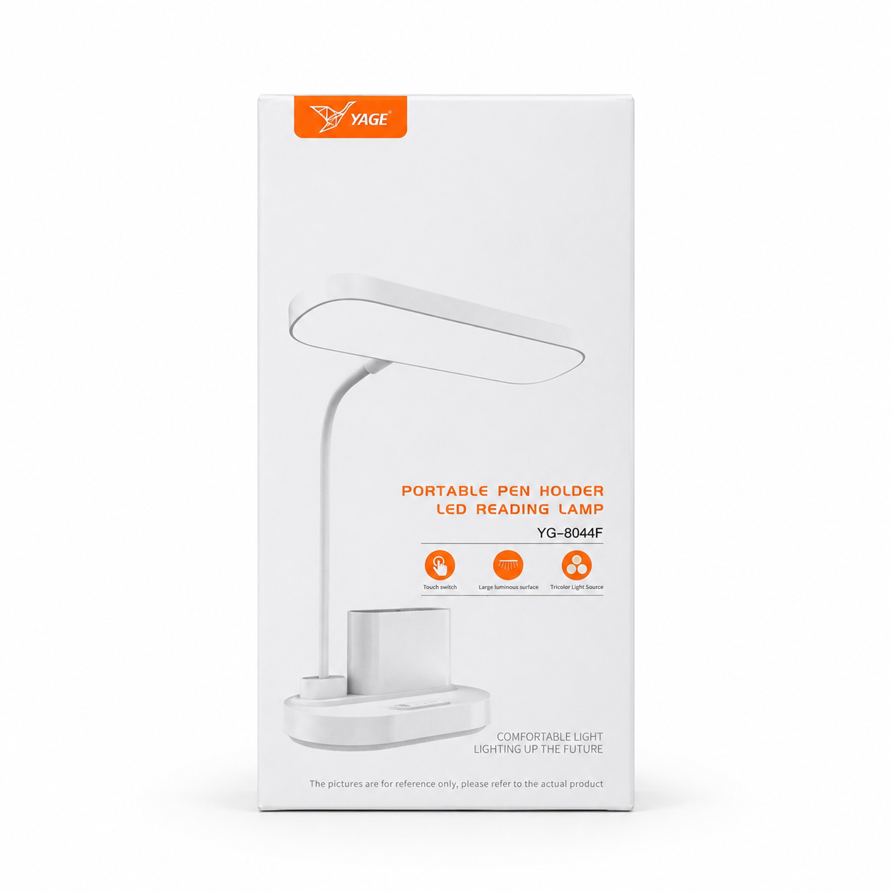 YAGE YG-8044F Portable Pen Holder LED Reading Lamp – Rechargeable Touch Control Desk Light with 1500mAh Battery, Adjustable Color Temperature & Flexible Hose Design - Image 3