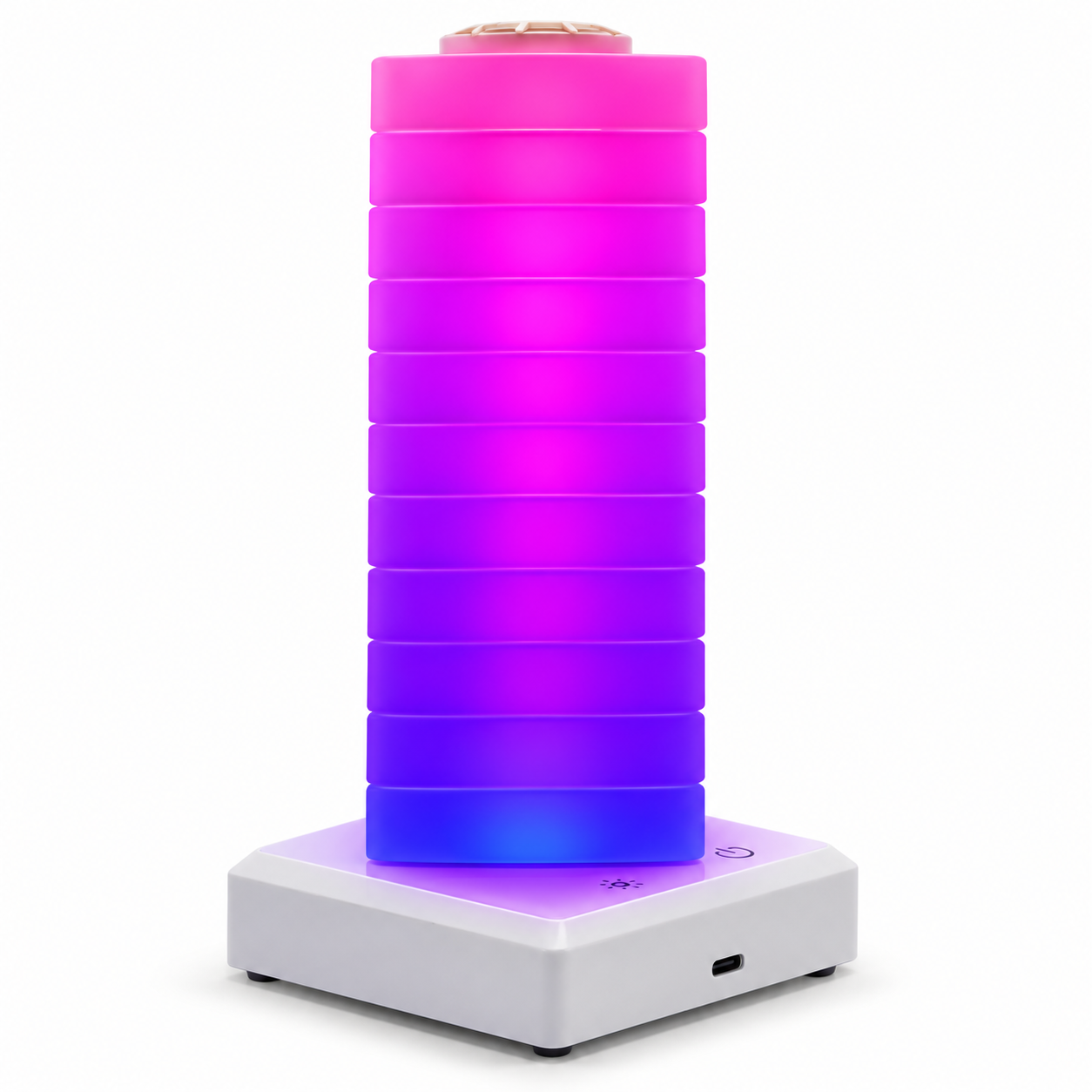 Stacking Blocks RGB Color LED Night Light – Customizable DIY Ambient Lamp with Smart Touch Control, Type-C Rechargeable & Eye-Caring Design for Bedroom & Decor - Image 5