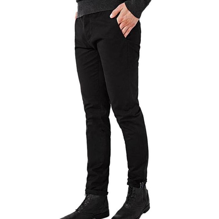 Men's Gabardine Pant (Black Color) - Image 2