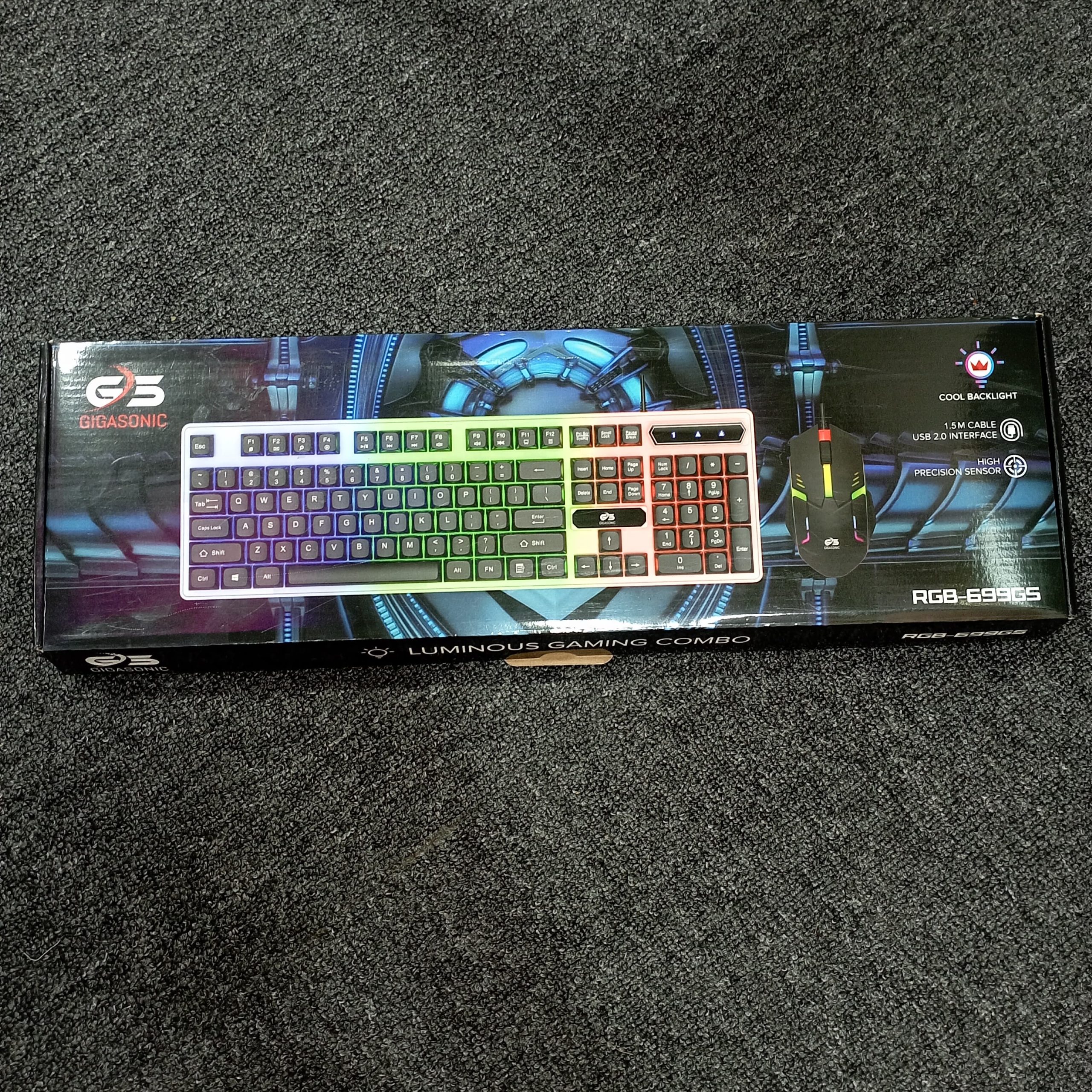 RGBB 699GS RGB USB Wired Gaming Keyboard and Mouse Combo – Standard Multifunctional Keyboard with Vibrant RGB Backlighting, Fashion Design & Laptop Compatibility - Image 3