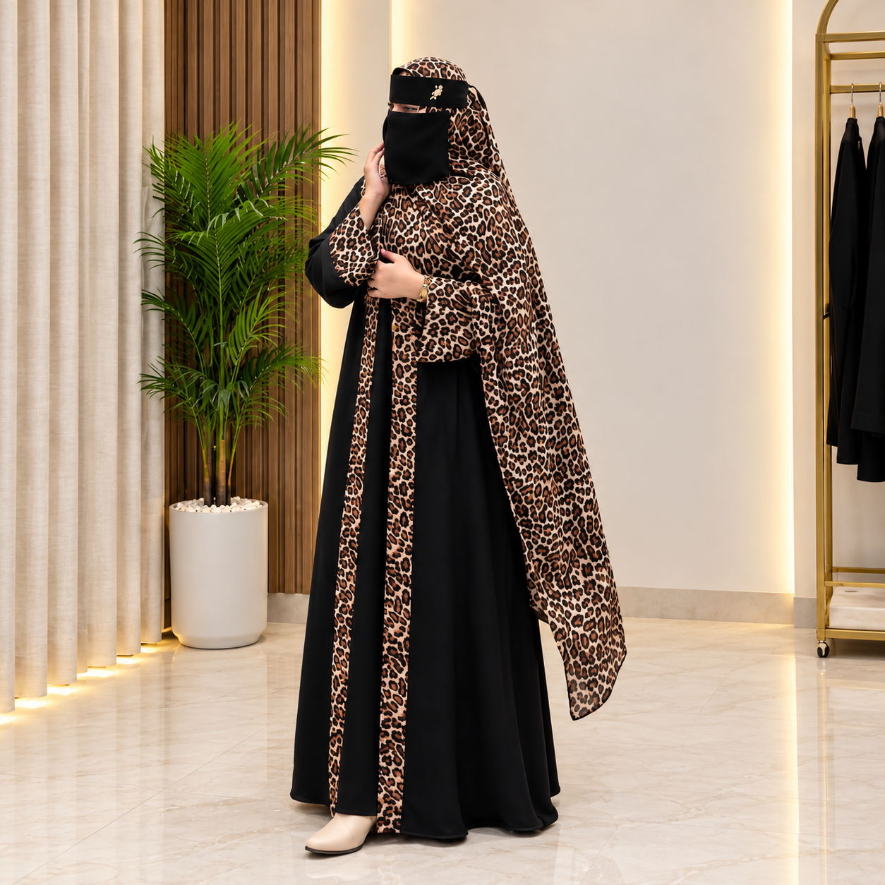 Tiger Print Abaya – 01 - Image 3