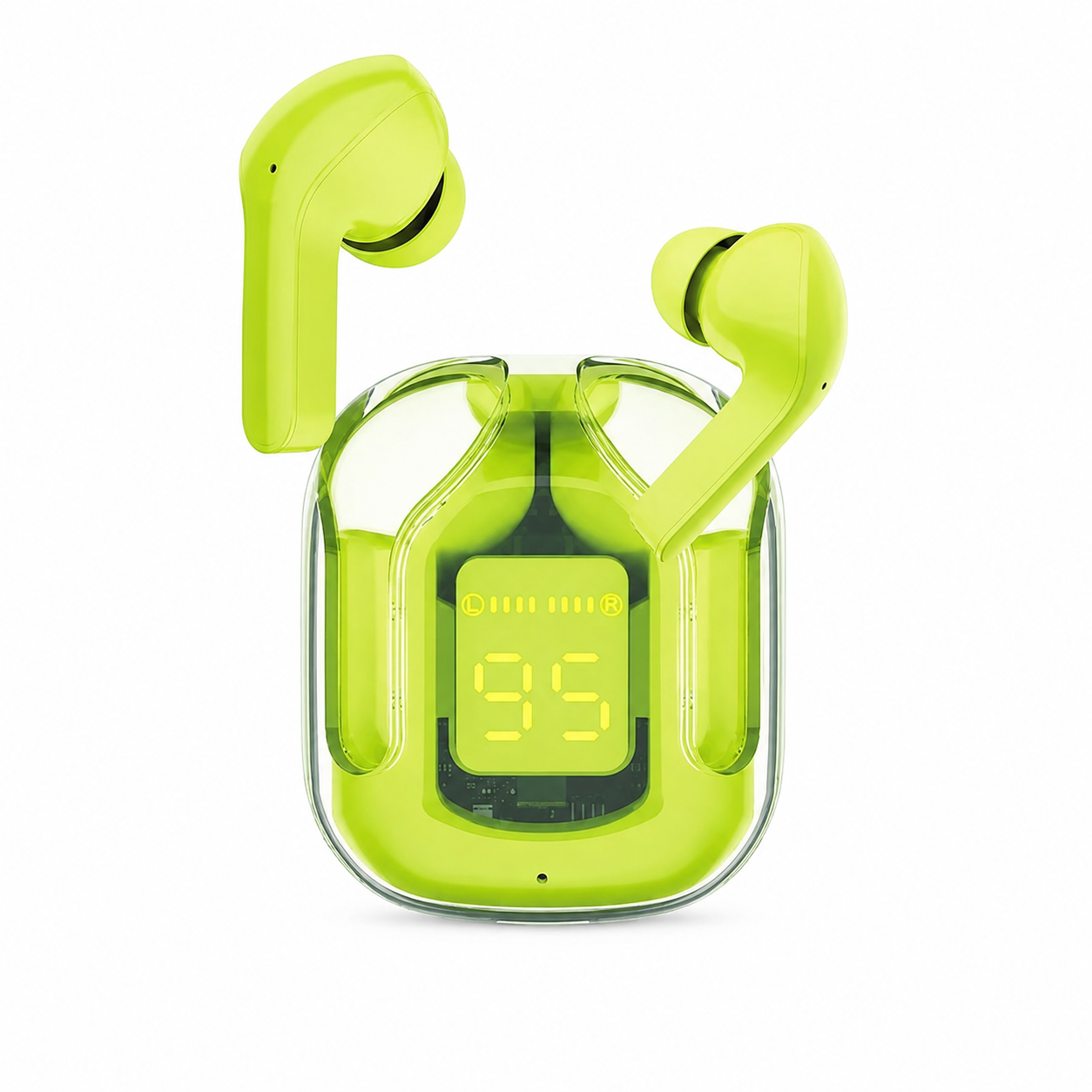 Ultrapods Pro Transparent True Wireless Earbuds – Bluetooth 5.3 TWS with Smart LED Display, ANC Noise Cancellation & IPX4 Waterproof - Image 3