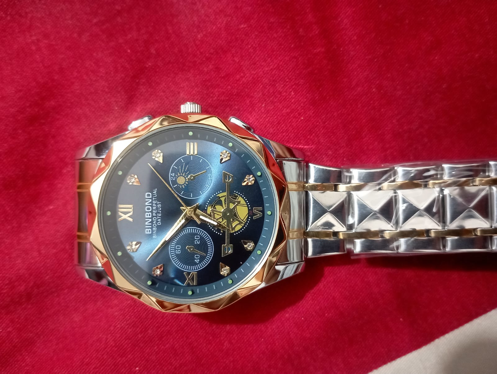 BINBOND B1236 Brand Fashion Tourbillon Dial Quartz Watches Men’s Luxury Stainless Steel - Image 4