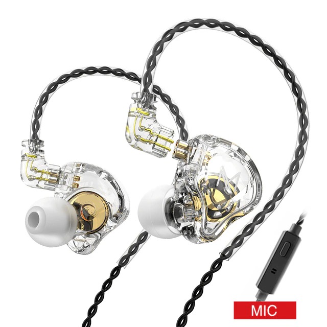 TRN MT1 Professional In-Ear Monitor Earphone – 10mm Dual Magnet Dynamic Driver Wired IEM with 0.75mm 2-Pin Detachable Cable, Transparent Polycarbonate Shell & 3.5mm L-Shaped Plug - Image 5