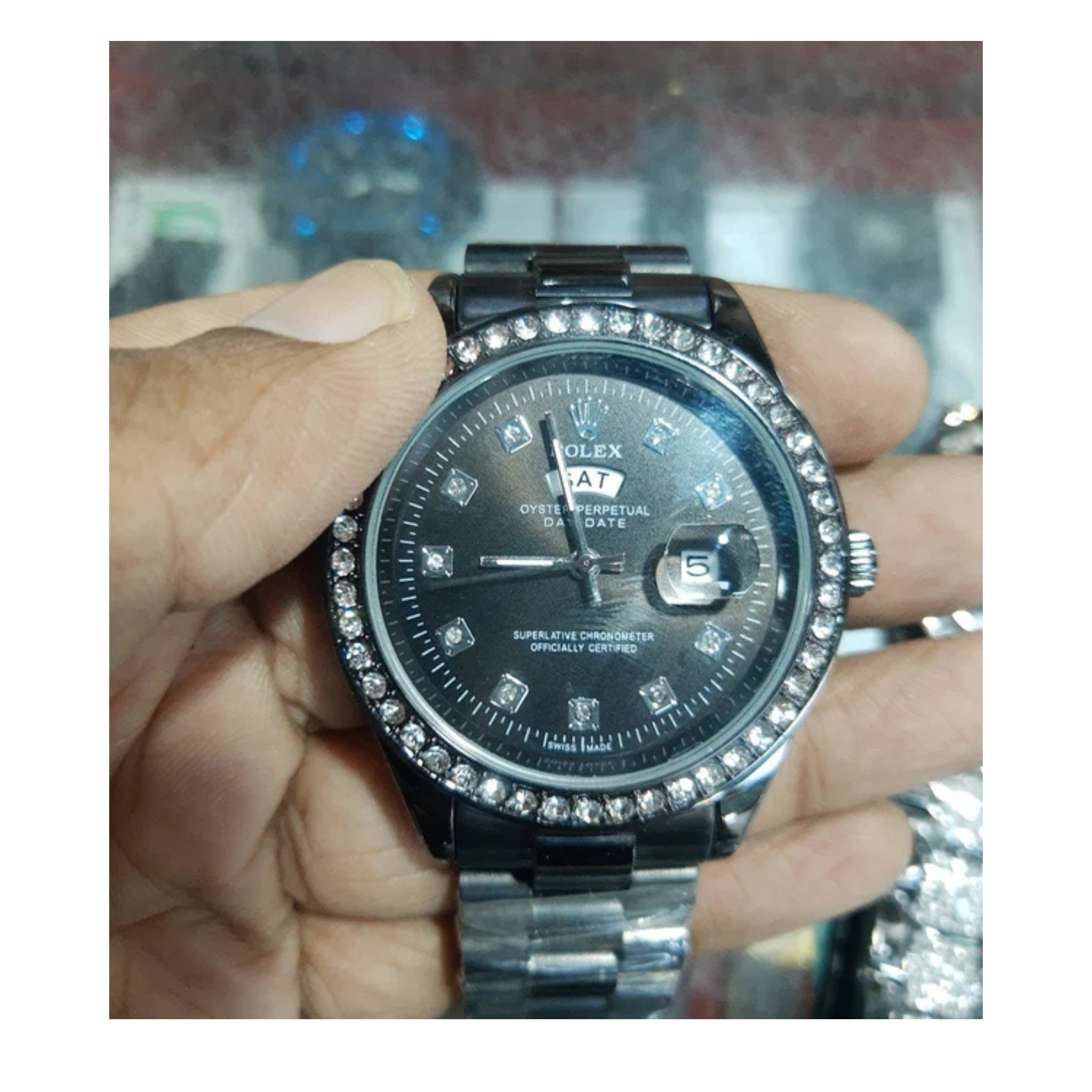 Rolex Quartz Movement Stainless Steel Analog Watch for Men - Image 2