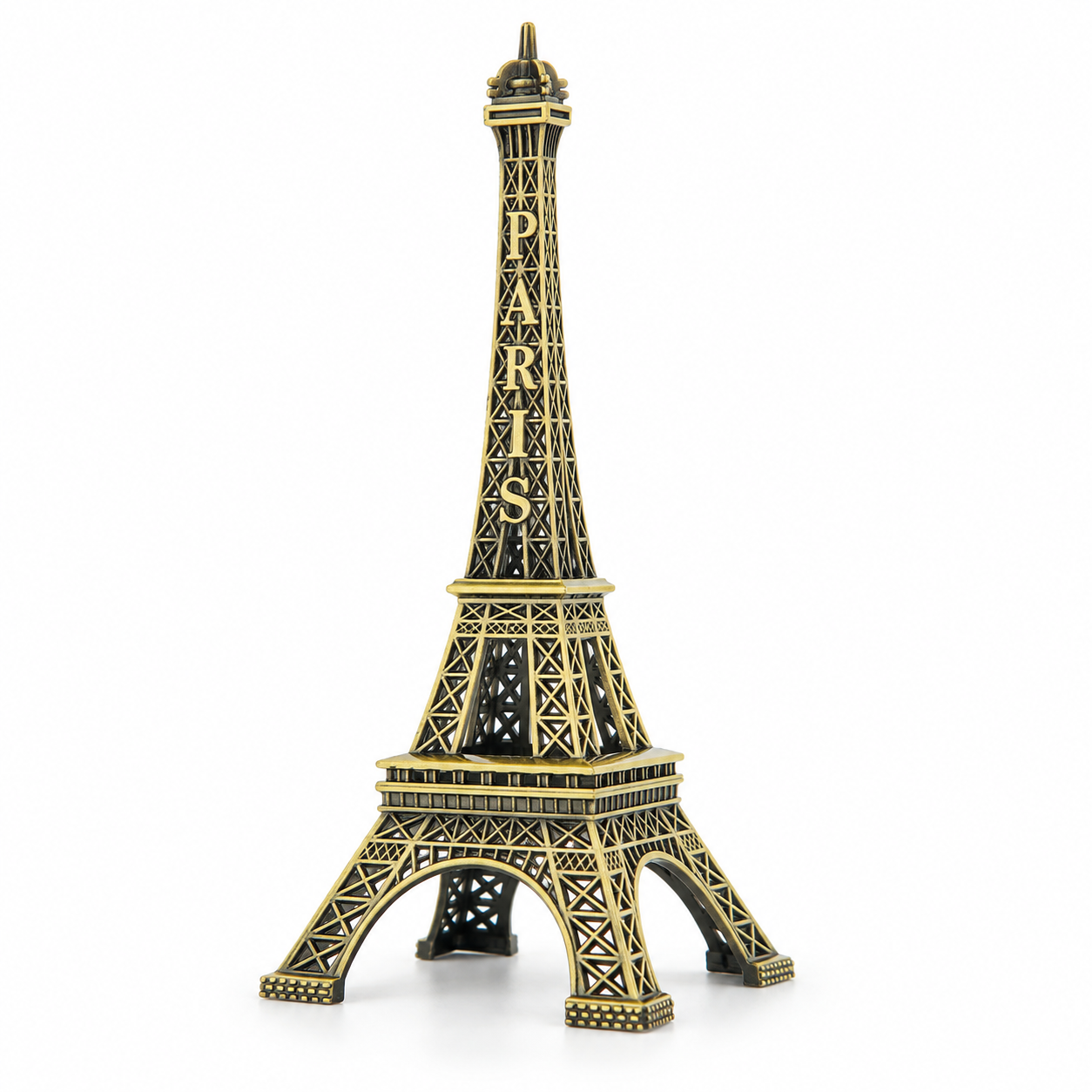 Classic Bronze Finish Metal Eiffel Tower Showpiece – 10-Inch Vintage Paris Landmark Statue, Elegant Home & Office Decor, Aesthetic Room Ornament & Content Creation Photography Prop - Image 2