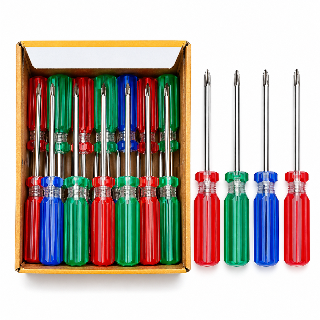 Duobang Tools Transparent Handle Screwdriver Set – Bulk Box Pack 30 Pcs High Quality Car Repair & Hand Tools for Professional and Household Use - Image 2