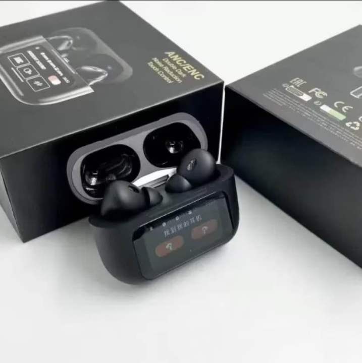 A9 Pro ANC True Wireless Earbuds – Smart Touch Screen Charging Case, Active Noise Cancellation, 13mm Drivers, GPS Location & 35H Battery - Image 3