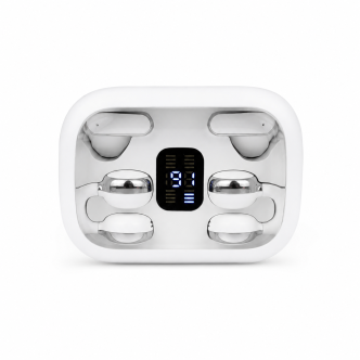 Q10 HiFi Stereo Sports Wireless Earbuds (2 Pairs) – 4-in-1 Combo Set with In-Ear & Open-Ear Clip Design, Bluetooth 5.4, LED Digital Display & IPX4 Waterproof - Image 6