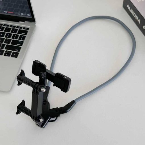 Hands-Free Magnetic & Flexible Neck Phone Holder Mount – 180° Adjustable POV Vlogging Bracket for Bike Riding, Unboxing, Cooking & Travel Recording - Image 4