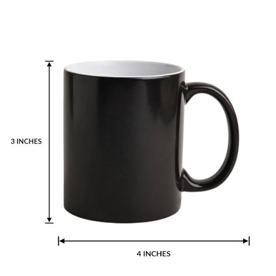 Customized Printed Magic Mug – Black - Image 3