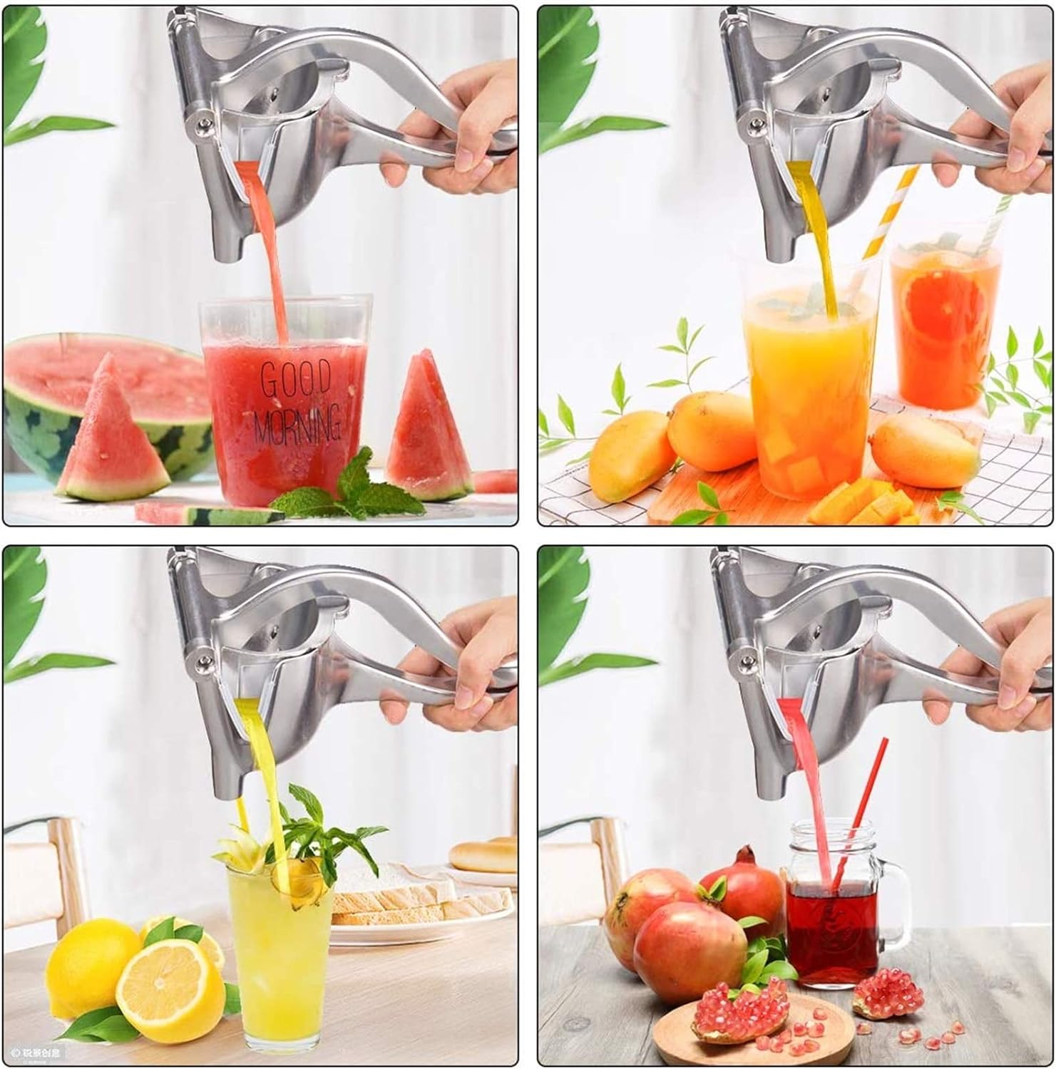 Aluminium Steel Heavy Duty Handhold Press Fruit Juicer, Fruit Manual & Instant juicer - Image 5