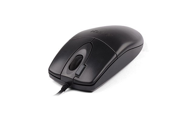 A4tech OP-730D Wired Optical Mouse – Silent Click Technology, Hyper-Fast Scrolling Wheel, Smooth Cursor Control & Ergonomic Contoured Design for Enhanced Productivity - Image 4