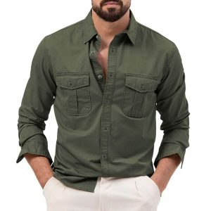 Full sleeves double pocket Shirt
