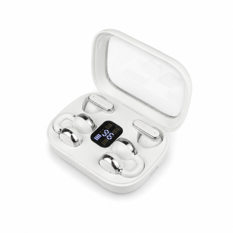 Q10 HiFi Stereo Sports Wireless Earbuds (2 Pairs) – 4-in-1 Combo Set with In-Ear & Open-Ear Clip Design, Bluetooth 5.4, LED Digital Display & IPX4 Waterproof - Image 2